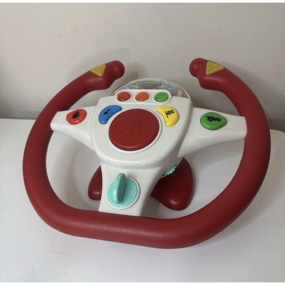 Battat Kids Toy Steering Wheel Interactive Learning Driver Lights & Sounds Works